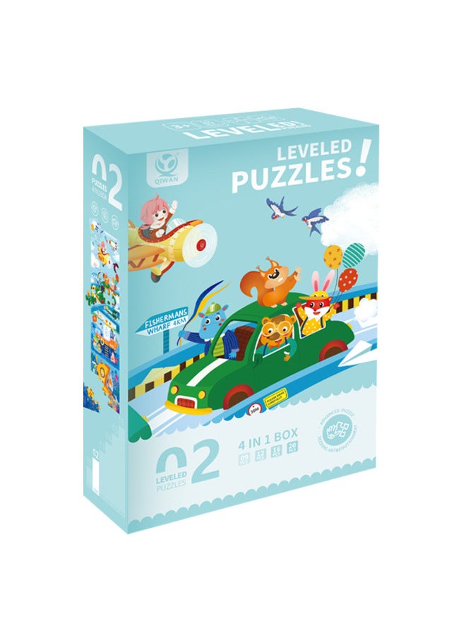 Advanced Puzzle Children's Puzzle Puzzle Block Puzzle Advanced Educational Toys Children's Educational Toys Wholesale-Color:Third Order-Underwater World 3 In 1 - Image 2