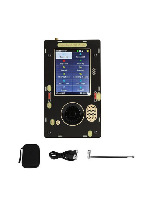 Assembled PortaPack H2 Plus 3.2 inch Touching LCD Display 1M Hz-6G Hz Working Frequency Software Defined Radio Module Set with HackRF One Antenna Outcase and Storage Bag