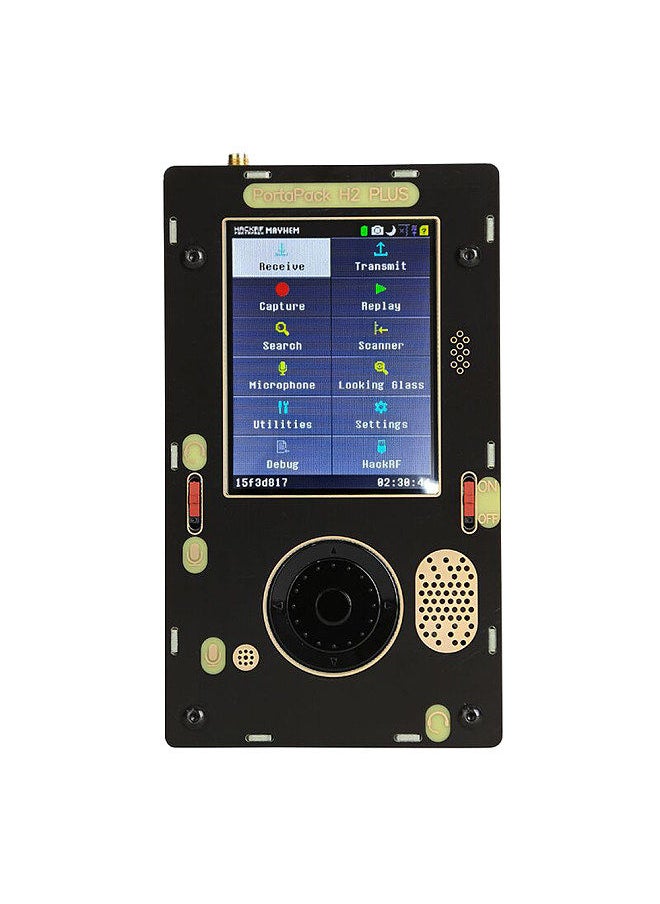 Assembled PortaPack H2 Plus 3.2 inch Touching LCD Display 1M Hz-6G Hz Working Frequency Software Defined Radio Module Set with HackRF One Antenna Outcase and Storage Bag