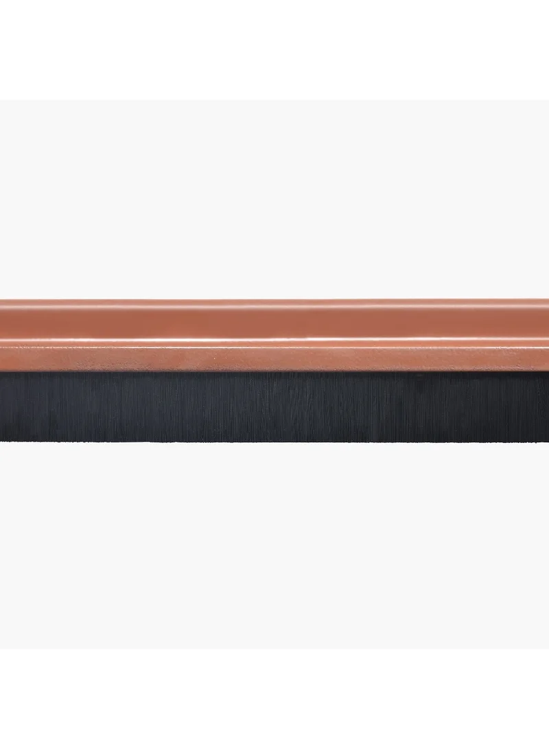 Home Box Mirren 2-Piece Aluminium Body Door Seal Set with Nylon Brushes 93 x 4 cm