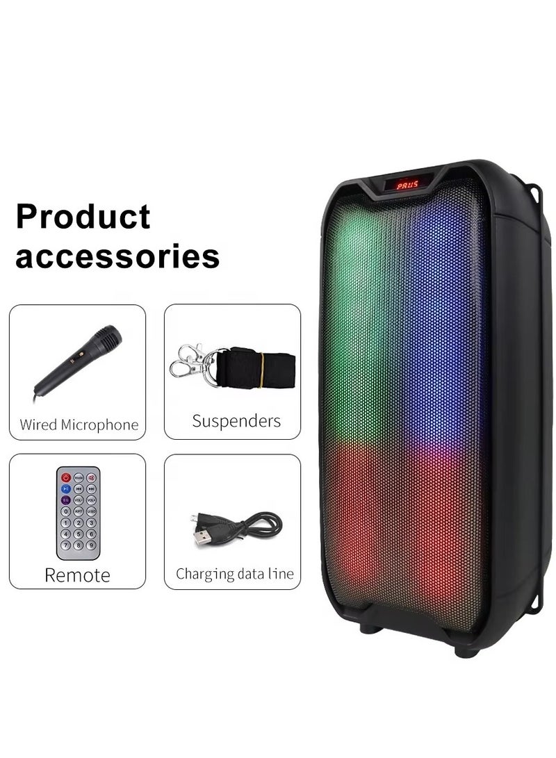 singe Portable 12 Inch Wireless Speaker ZQS4235 with Mic and Remote Control Black - Image 3