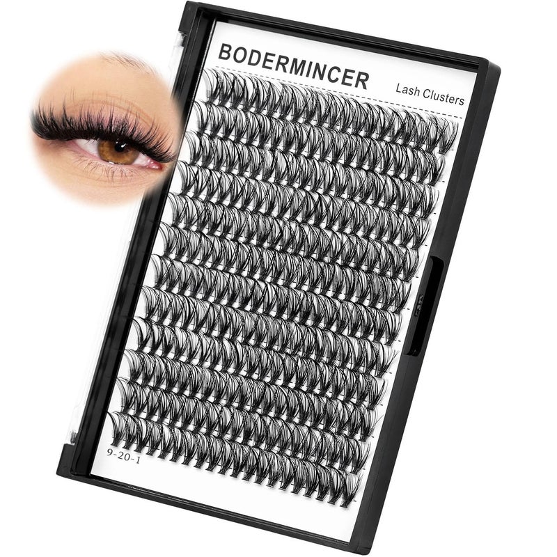 Bodermincer 1 Box Big Capacity 240 bundles 8-10-12-14-16mm Mixed 20D/30D/40D/60D/80D/100D Eyelash Extensions Strip Eyelashes Individual Lashes Natural Style 8-22mm to Choose (20D-16mm) - Image 2