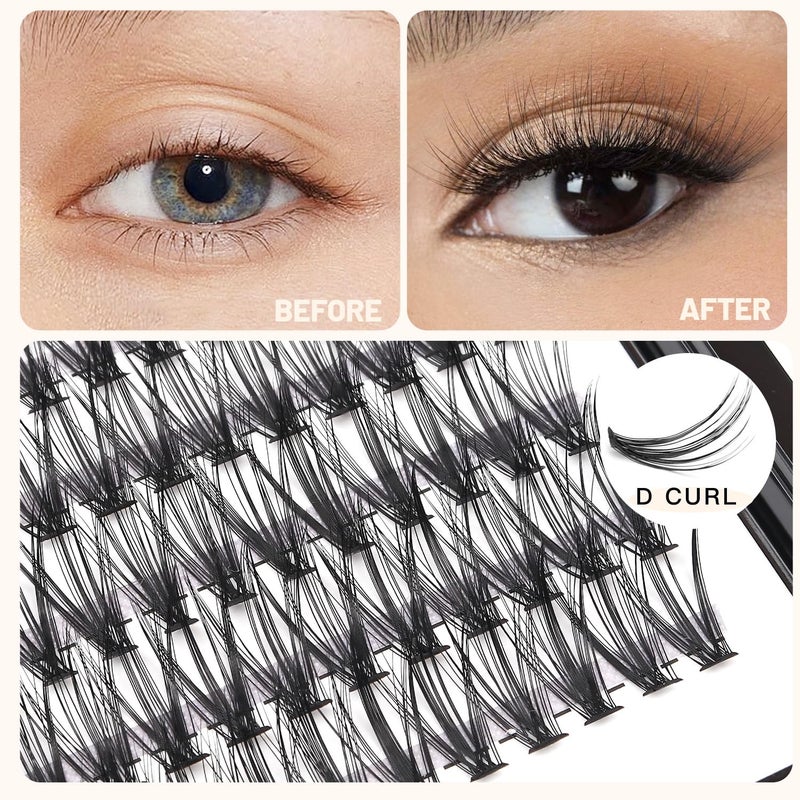 Bodermincer 1 Box Big Capacity 240 bundles 8-10-12-14-16mm Mixed 20D/30D/40D/60D/80D/100D Eyelash Extensions Strip Eyelashes Individual Lashes Natural Style 8-22mm to Choose (20D-16mm) - Image 5