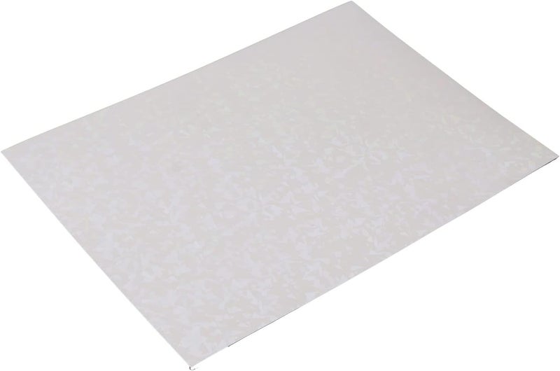 Jeanoko A4 Holographic Laminate Sheets 50 Sheets Holographic Cold Laminate Sheet Cuttable Enhance Patterns with BOPP for Badge Oil Painting Photo Post Lamination Graphic Lamination - Image 3