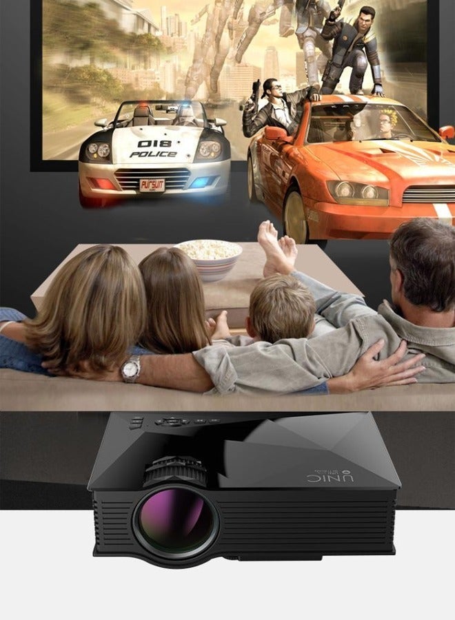 WVGA LED 1200 Wireless Projector Multi-Media Wifi Led Office Supermarket Android Smart Phone Film Smart Video Projector - Image 1