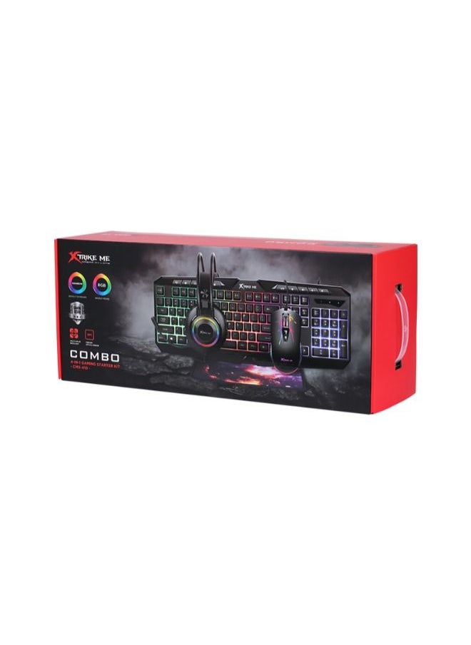 XTRIKE ME - Wired 4 In 1 Gaming Combo - ME CMX-410 EN - Image 1