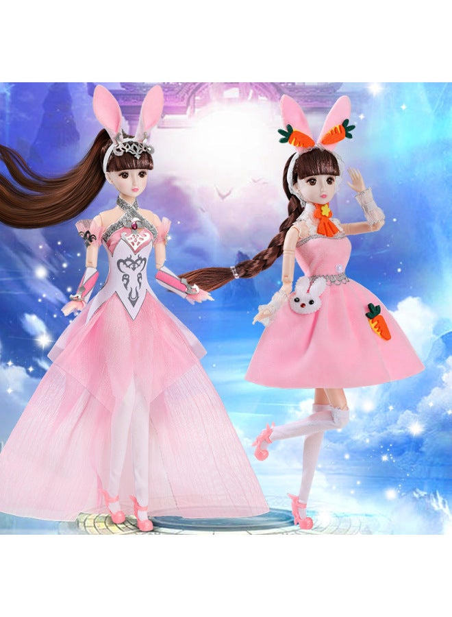 2024 Wu Soul Douluo Mainland Little Dance Princess Tang San Doll Toy Girl Children Doll Suit-Color: Soft Bone Little Dance + Young Little Dance Princess-Height: Three-dimensional Real Eye Version + Full Joint Movable  - Image 1
