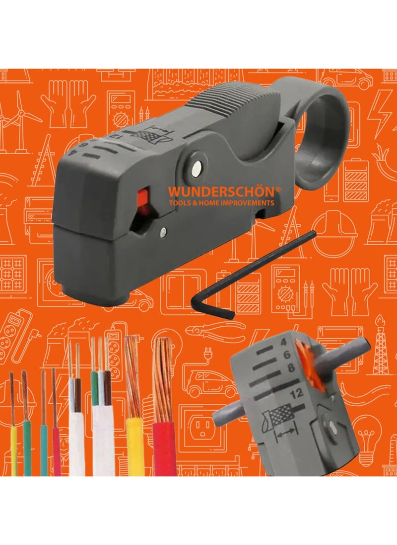 WUNDERSCHÖN - WUNEDRSCHÖN | Electrician Tool Set- Set Of 4 - essential tools for electrical repairs, installations, and maintenance tasks Two Tester Screwdrivers Wire Stripper with Allen Key (4) - Image 1