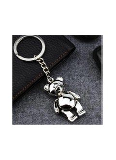 Generic 1pcs Zinc Alloy Bear Keychain Cute Metal Bear Keychain Alloy Animal Teddy Keychain Girl Keyring Ladies Handbag Charm Accessories Car Keychain for Keys Anti Loss  - Image 1