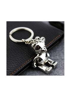 Generic 1pcs Zinc Alloy Bear Keychain Cute Metal Bear Keychain Alloy Animal Teddy Keychain Girl Keyring Ladies Handbag Charm Accessories Car Keychain for Keys Anti Loss  - Image 2