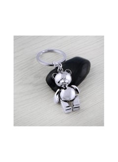 Generic 1pcs Zinc Alloy Bear Keychain Cute Metal Bear Keychain Alloy Animal Teddy Keychain Girl Keyring Ladies Handbag Charm Accessories Car Keychain for Keys Anti Loss  - Image 3