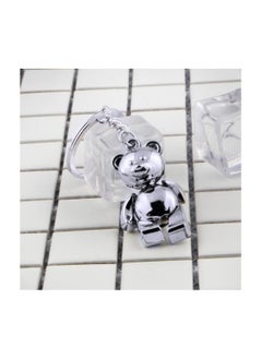 Generic 1pcs Zinc Alloy Bear Keychain Cute Metal Bear Keychain Alloy Animal Teddy Keychain Girl Keyring Ladies Handbag Charm Accessories Car Keychain for Keys Anti Loss  - Image 4