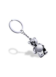 Generic 1pcs Zinc Alloy Bear Keychain Cute Metal Bear Keychain Alloy Animal Teddy Keychain Girl Keyring Ladies Handbag Charm Accessories Car Keychain for Keys Anti Loss  - Image 5