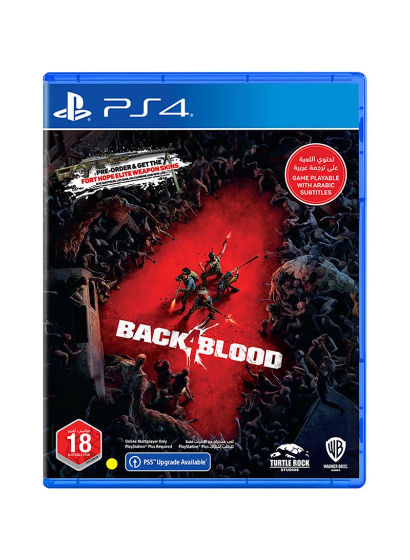 دبليو بي جيمز لعبة "Back 4 Blood (English/Arabic)" - إصدار الإمارات العربية المتحدة - playstation_4_ps4 - Image 1