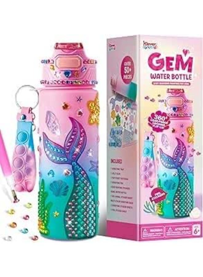 زجاجة مياه جيم للأطفال - حورية البحر 500 مل