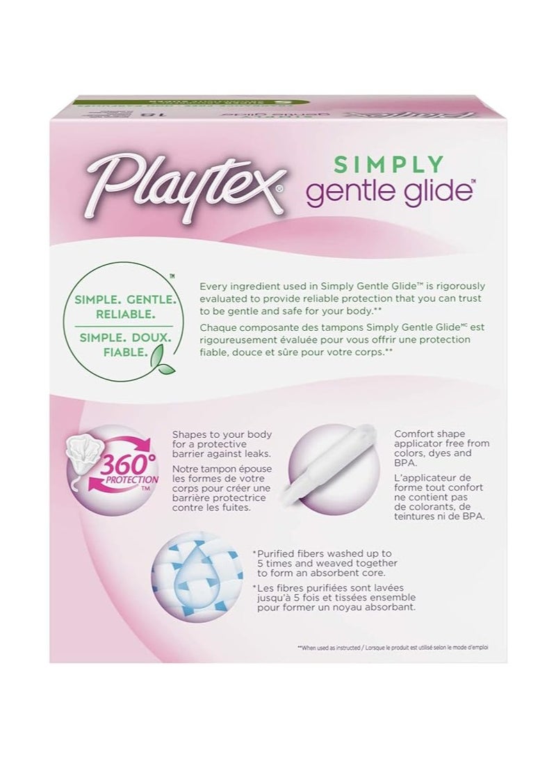 playtex Regular Tampons, Fragrance Free, With Applictor 16Pcs - Image 2