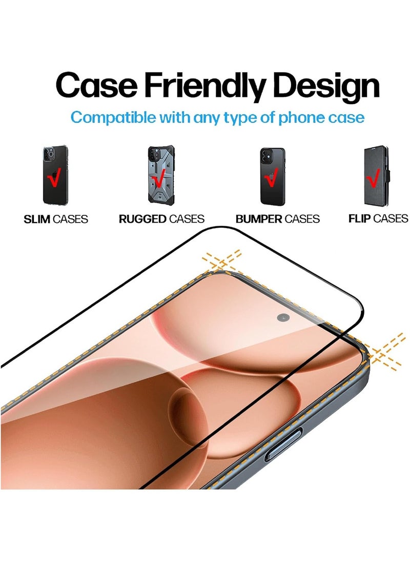 General - [3-piece] Screen protector compatible with OPPO Find X8s, high transmittance flexible glass, ultra-thin, suitable for protective shell, high sensitivity anti-scratch and bubble-free tempered glass - Image 1