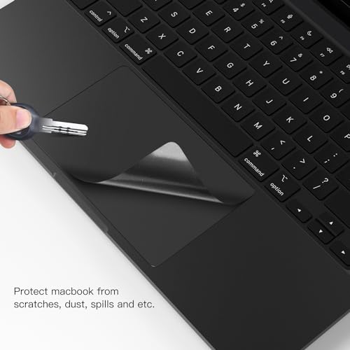 CaseBuy Palm Rest Protector Vinyl Skin Sticker for 2024 2023 M4 M3 Pro/Max MacBook Pro 16 inch A3403 A3186 A2991 with Touch-ID Scratch-Resistant Wrist Rest Cover -Space Black - Image 5