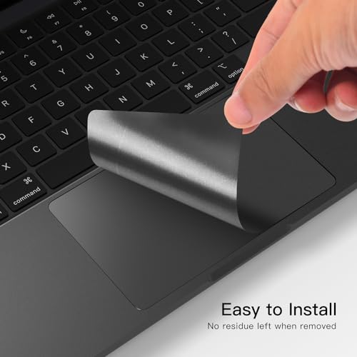 CaseBuy Palm Rest Protector Vinyl Skin Sticker for 2024 2023 M4 M3 Pro/Max MacBook Pro 16 inch A3403 A3186 A2991 with Touch-ID Scratch-Resistant Wrist Rest Cover -Space Black - Image 4