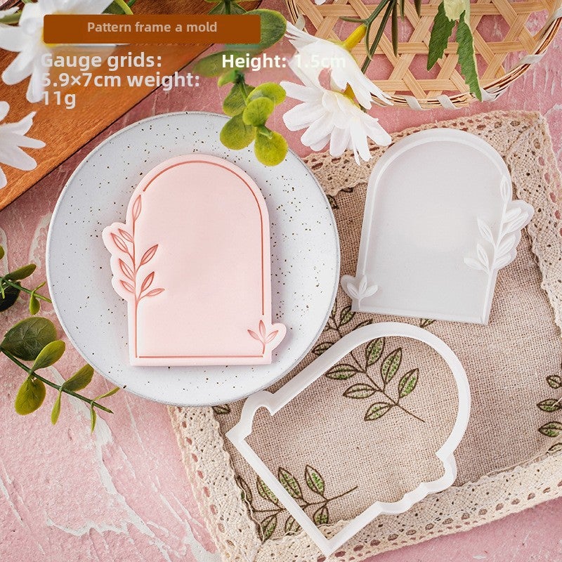 Korean Style Fondant Cookie Mold for Wedding PC0662-Pattern Frame A