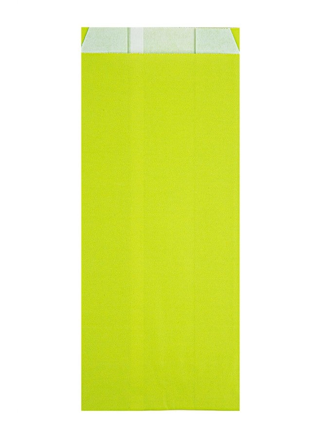 Restaurantware Bag Tek 4.9 x 3 x 8.7 Inch Paper Bags For Snacks 100 Durable French Fry Bags - Disposable Greaseproof Paper Green Snack Bags For Popcorn Cookies Or Fries - Image 5