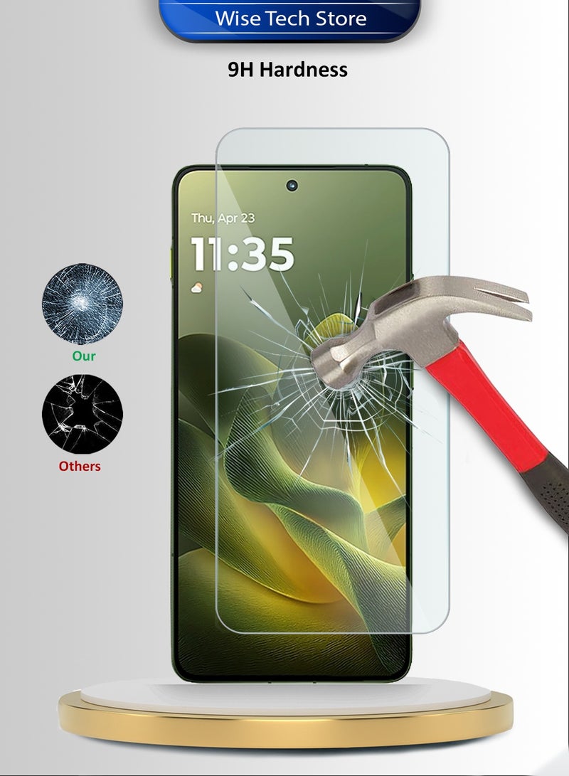 Wtech Motorola Edge 70 5G 2025 WTech Premium Series Curved Edges 9H 2.5D Tempered Glass Screen Protector (MSG9CN) - Clear - Image 3