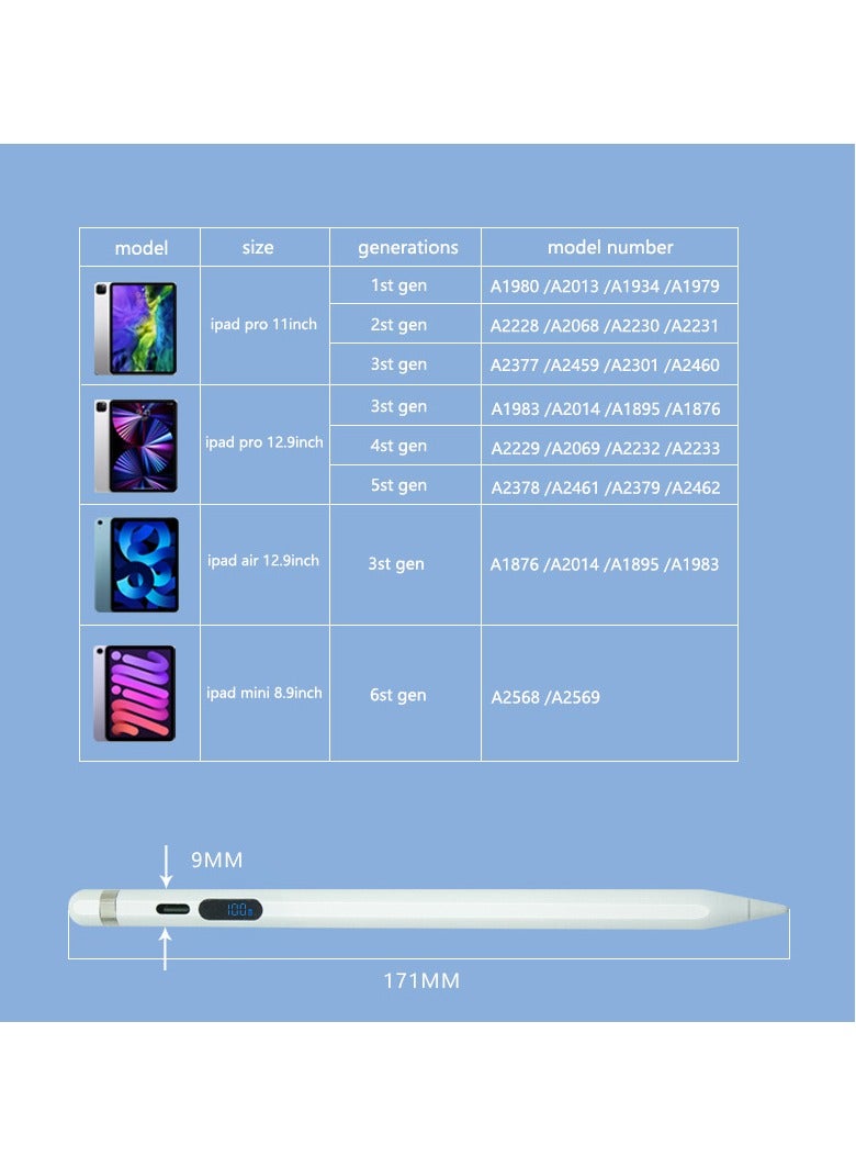 general Adsorptible electronic digital display screen capacitive pen Active IPAD special capacitive pen  - Image 5