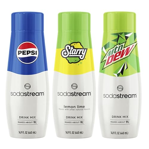SodaStream Pepsi, Starry & MTN Dew, Regular, 440ml, (Pack of 3) - Image 1