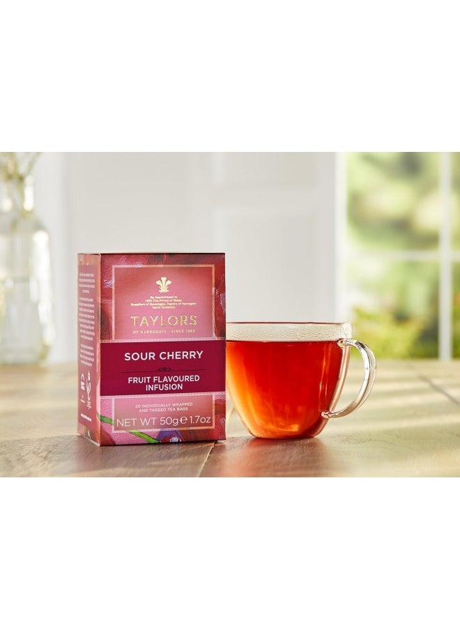 Taylors Of Harrogate Taylors Of Harrogate Sour Cherry Infusion, 20 Teabags  - Image 4