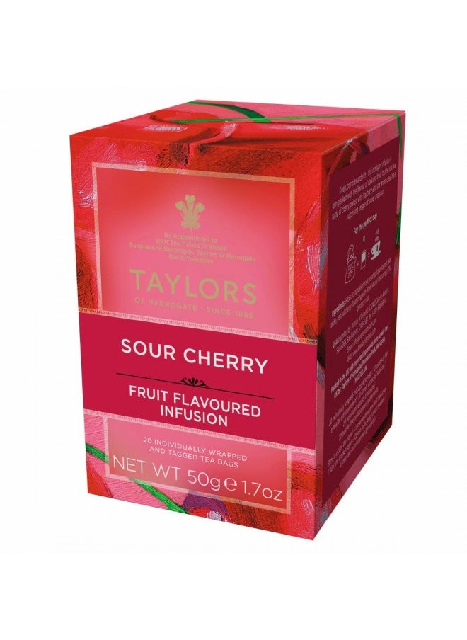 Taylors Of Harrogate Taylors Of Harrogate Sour Cherry Infusion, 20 Teabags  - Image 2