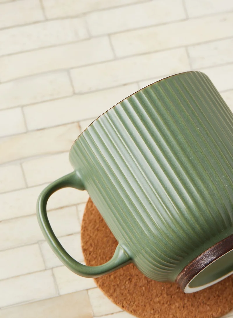 Noire Edit Embossed Stripe Mug