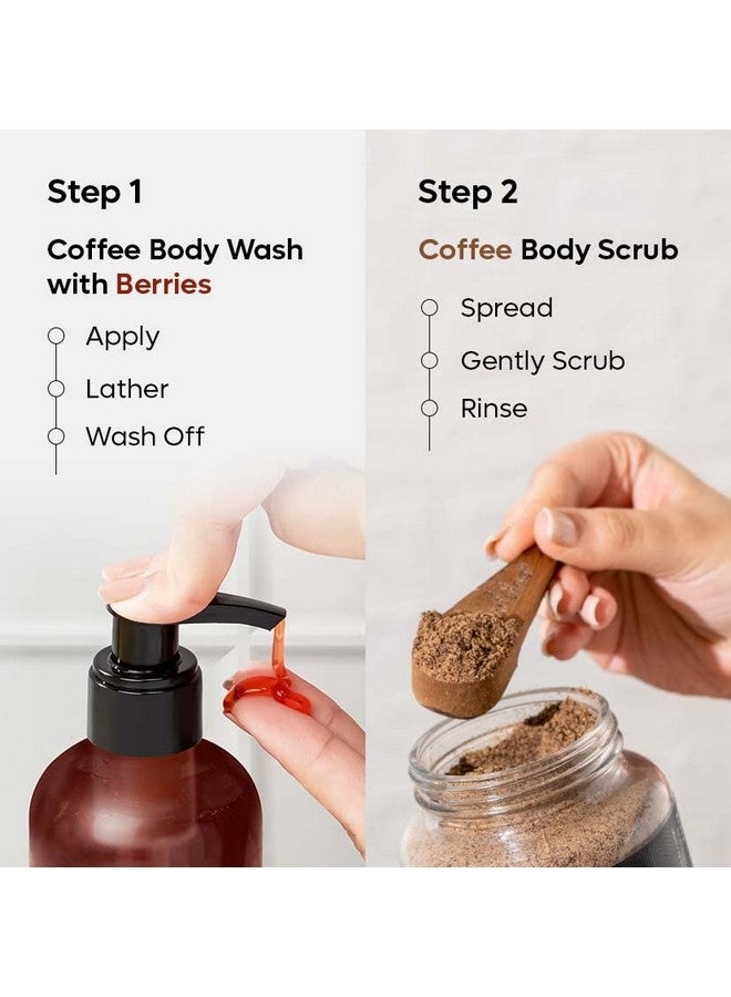 MCaffeine Tan Removal Bath Kit With Exfoliating Coffee Body Scrub & Body Wash | Suitable For All Skin Types | Value Pack Of 2 For Men & Women  - Image 5