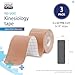 Deke Home Kinesiology Tape Precut Strips 3 Pack 20 Strong Adhesive 10in Elastic Strips Waterproof Athletic Tape for Injuries Knee Ankle Muscle Joint LatexFree - Image 4