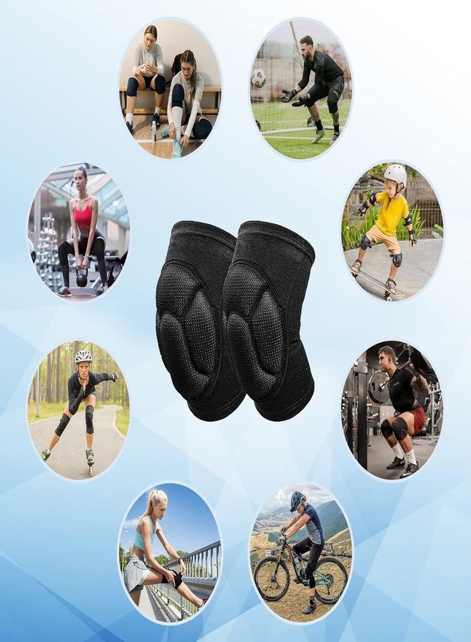 Aakaritr Extra Thick Protective Knee Pads for Men Women, Anti-Slip Collision Avoidance Kneepads with Thick Foam, Knee Pain Pads Safety Guard for Running, Dancing, Gym - 1 Pair - Image 4