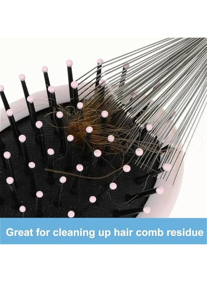 Wooden Handle Hair Brush Cleaner Tool for Home and Salon - Removes Hairs, Dust, and Dirt efficiently. - Image 4