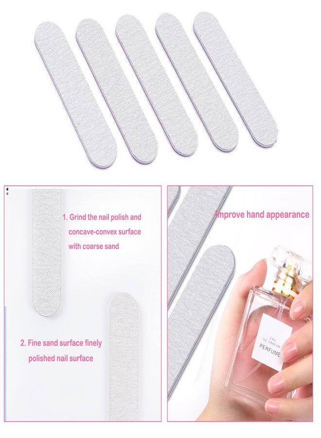 Ourart 50 Packs 100/180 Grits Mini Nail Files and Buffers Double Sided Emery Boards Manicure Tool for Acrylic Nails, Nail Care - Image 4