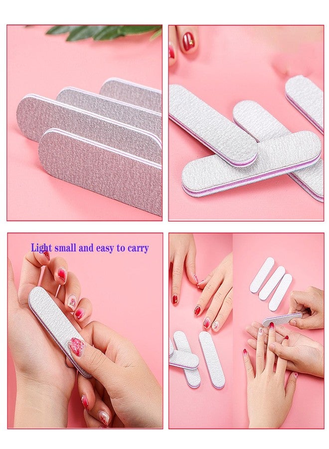 Ourart 50 Packs 100/180 Grits Mini Nail Files and Buffers Double Sided Emery Boards Manicure Tool for Acrylic Nails, Nail Care - Image 5