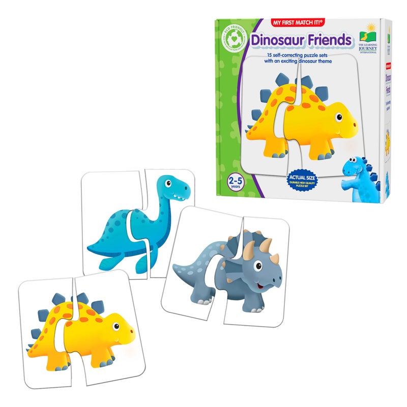 The Learning Journey My First Match It Dinosaurs 2 Year Old Toys Puzzles for Toddlers Toddler Puzzle Educational Toys for 2 Year Old 15 SelfCorrecting Matching Puzzles Award Winning Toys