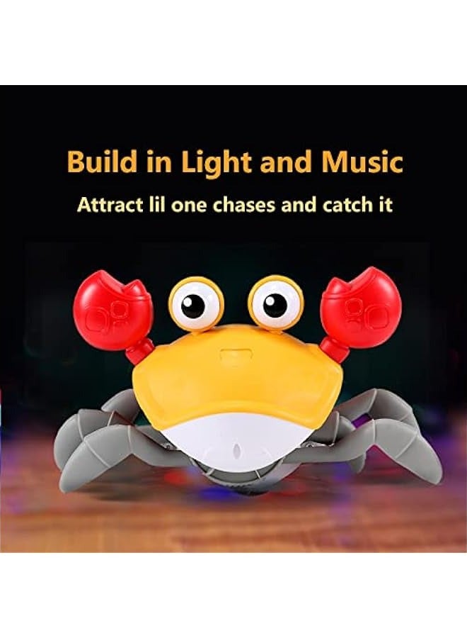 DURKU Crawling Crab Baby Toys: Tummy Time Toys, Walking, Dancing, Cute Essentials, Electric Induction Sensory Gadgets for Toddler Boys and Girls - Image 3