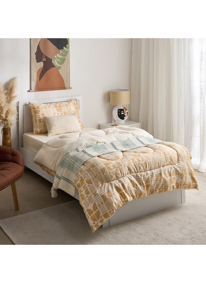 Home Box - Matrix Coral Microfiber Single Comforter 220 x 135 cm - Image 1