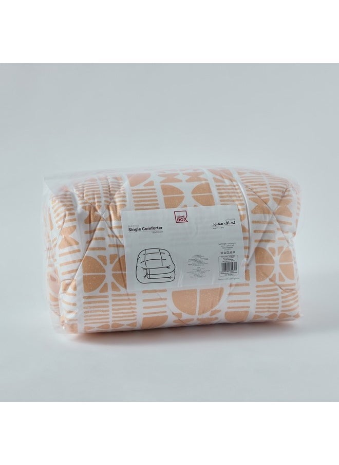 Home Box - Matrix Coral Microfiber Single Comforter 220 x 135 cm - Image 1