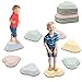 Maycoly 8PCS Stepping Stones For Kids Sensory Durable NonSlip Balance Stones For ToddlersStackable Indoor Outdoor Obstacle Course Toys Develops Balance Gross Motor Skills Macaron color - Image 3