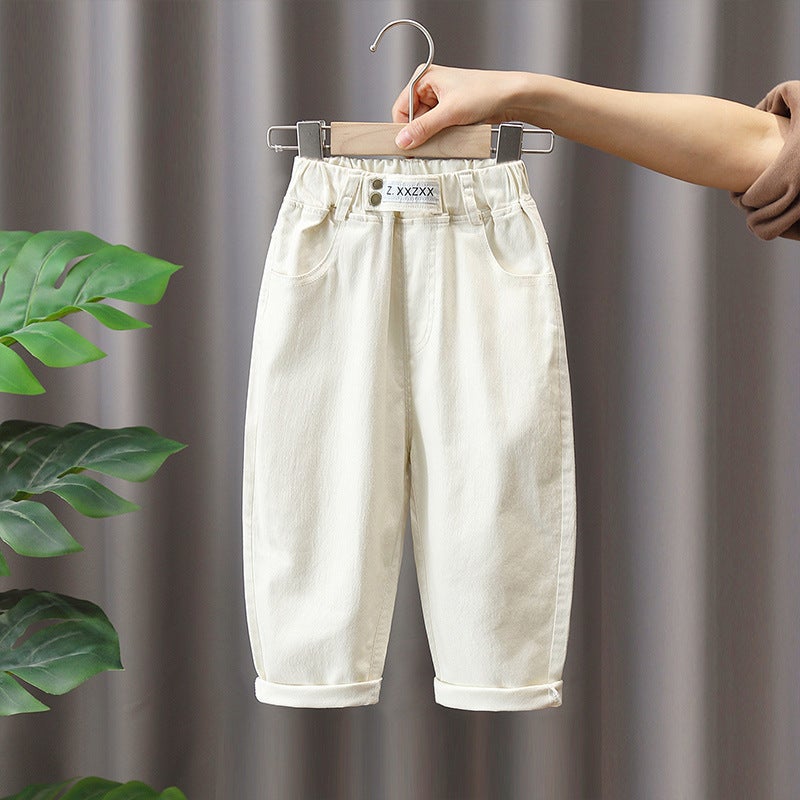 1157 Boys' Pants Spring and Autumn 2025 New Children's Cotton Pants Baby Casual Pants Fashionable Boys Trendy and Handsome - Image 1