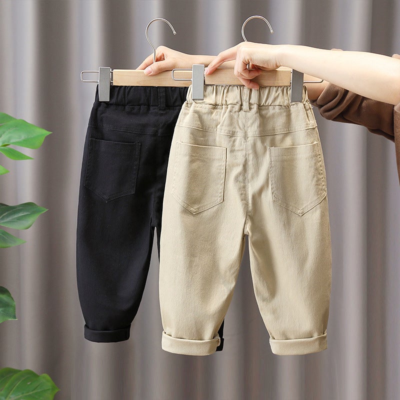 1157 Boys' Pants Spring and Autumn 2025 New Children's Cotton Pants Baby Casual Pants Fashionable Boys Trendy and Handsome - Image 3