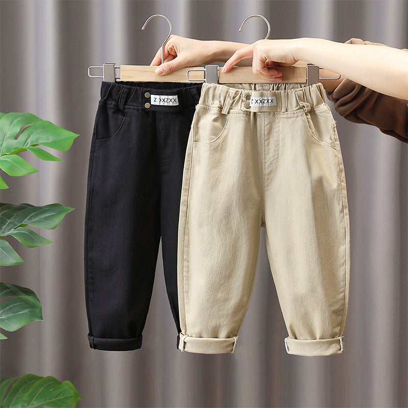 1157 Boys' Pants Spring and Autumn 2025 New Children's Cotton Pants Baby Casual Pants Fashionable Boys Trendy and Handsome - Image 2