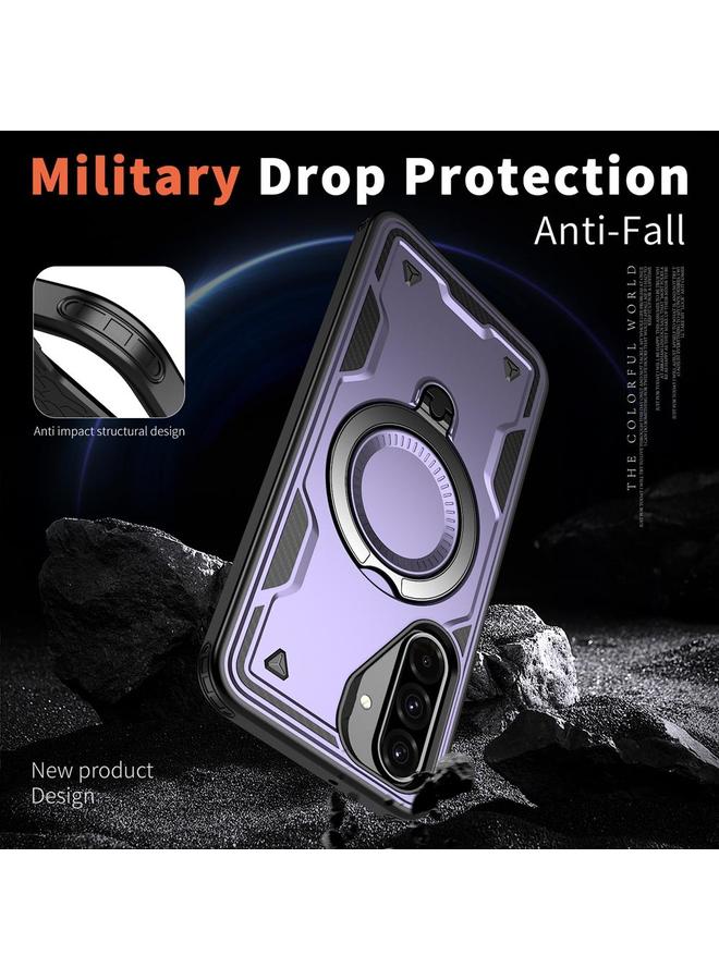 اس-توب جراب لهاتف Samsung Galaxy A26 5G PC Hybrid TPU Armor MagSafe Ring Holder جراب هاتف - Image 4