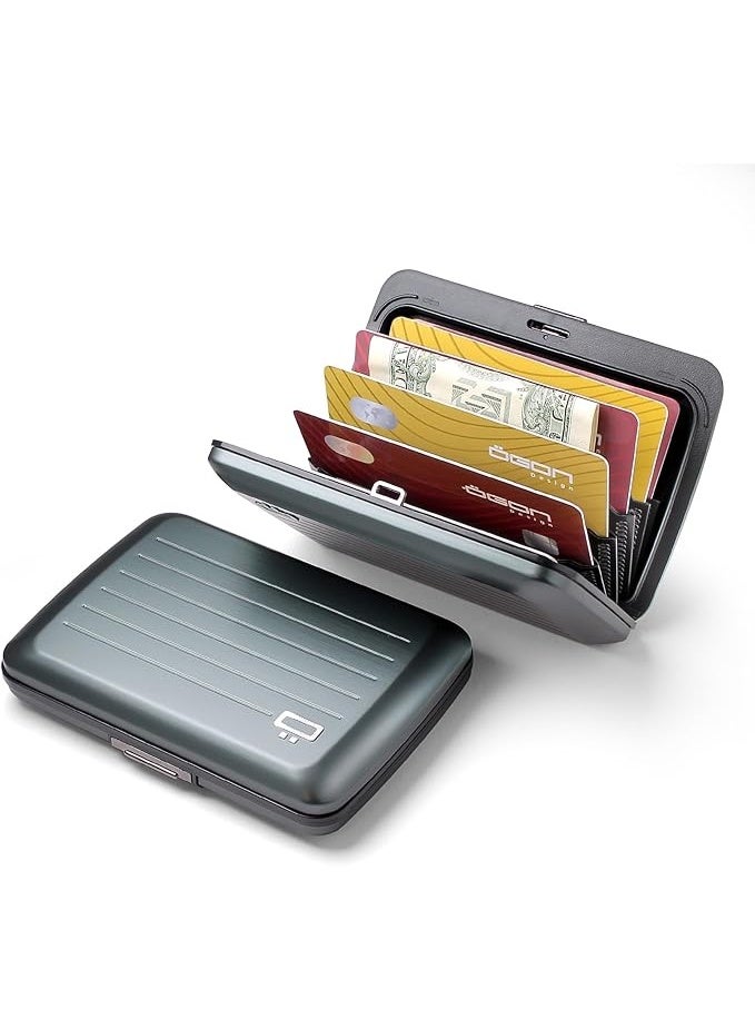 RFID Blocking Slim Credit Card Holder Wallet – Assorted Colors (Color Selected at Random) - Image 1