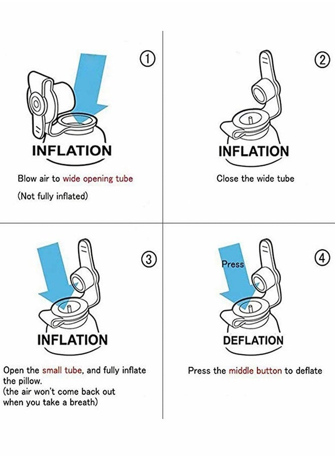 HomarKet Inflatable Foot Rest Pillow for Travel,Travel Accessories, Adults Airplane Travel Pillow-Adjustable Height Cushions,for Kids to Sleep While Traveling,Suitable for Office, Home  - Image 5