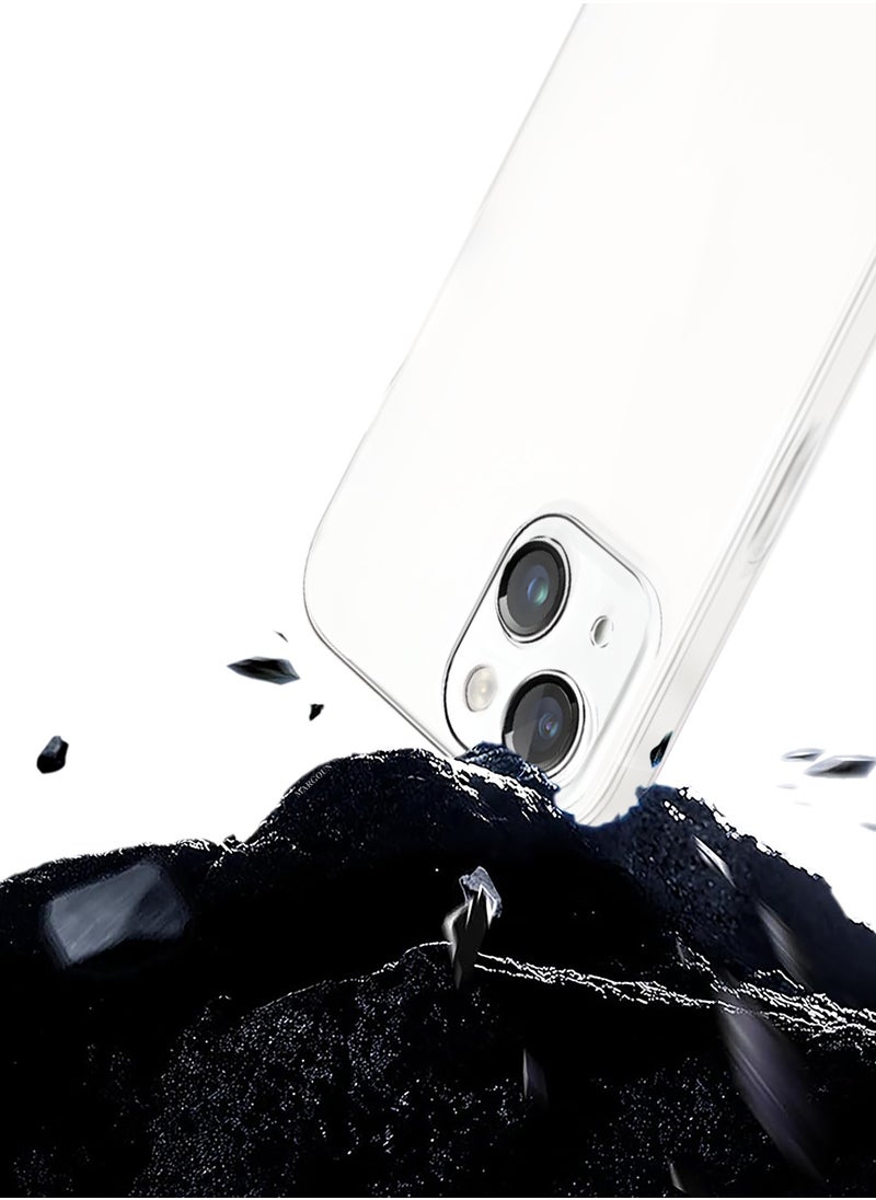 CATANES (for iPhone 14) Case Cover Air Skin Series Back Cover Sturdy Durable Thin Case Drop Protection Cover - Transparent White  - Image 3