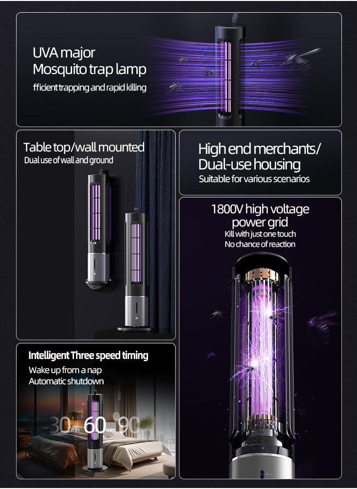 GUDOO - New Multi-Function Mosquito Killer Lamp Electric Shock Type Home Outdoor Portable Support Type-c Charging - Image 1